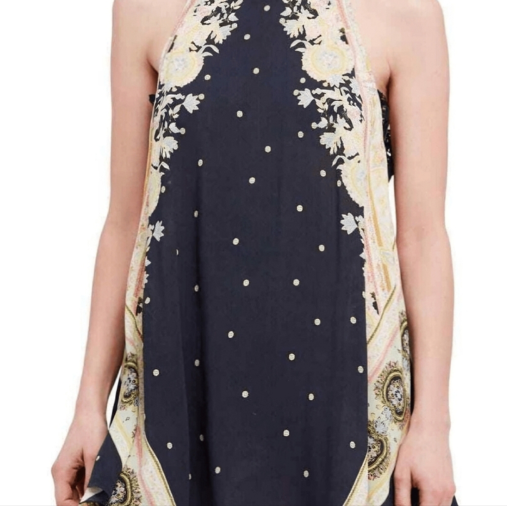 Free People Darjeeling Printed Slip Dress, a bohemian-style mini dress XS - Picture 13 of 13